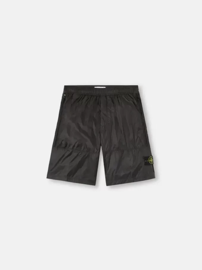 Bermuda ample à jambes larges et taille élastiquée Bermuda ample à jambes larges et taille élastiquée