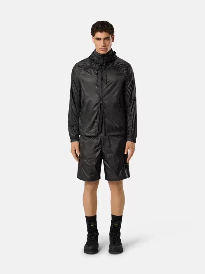 Bermuda ample à jambes larges et taille élastiquée Bermuda ample à jambes larges et taille élastiquée
