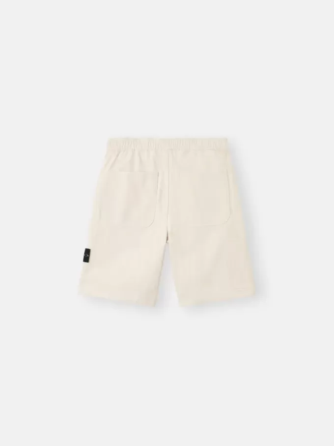 Bermuda ample à jambes larges et taille élastiquée Bermuda ample à jambes larges et taille élastiquée