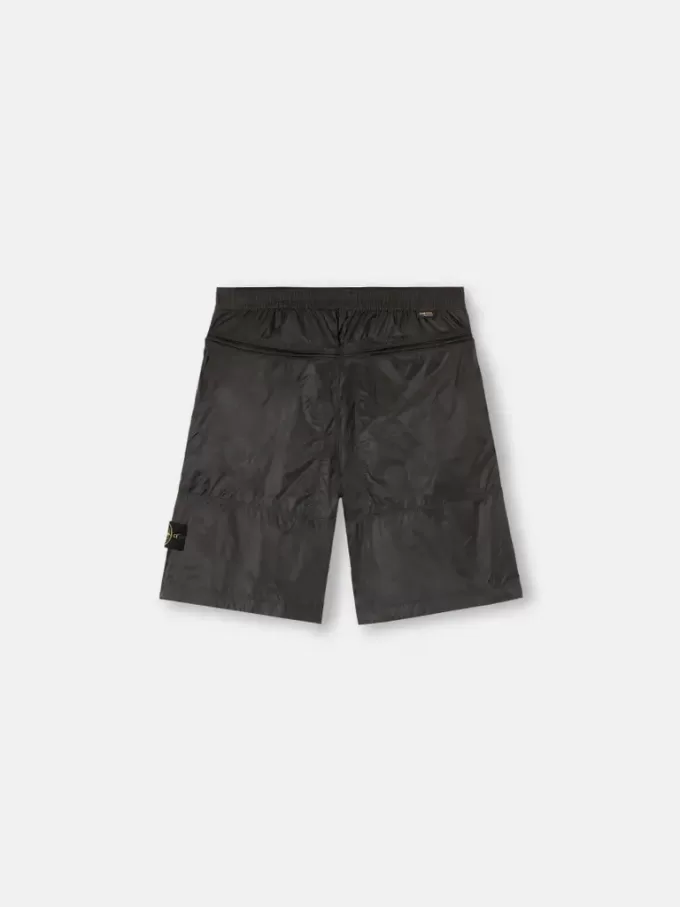 Bermuda ample à jambes larges et taille élastiquée Bermuda ample à jambes larges et taille élastiquée