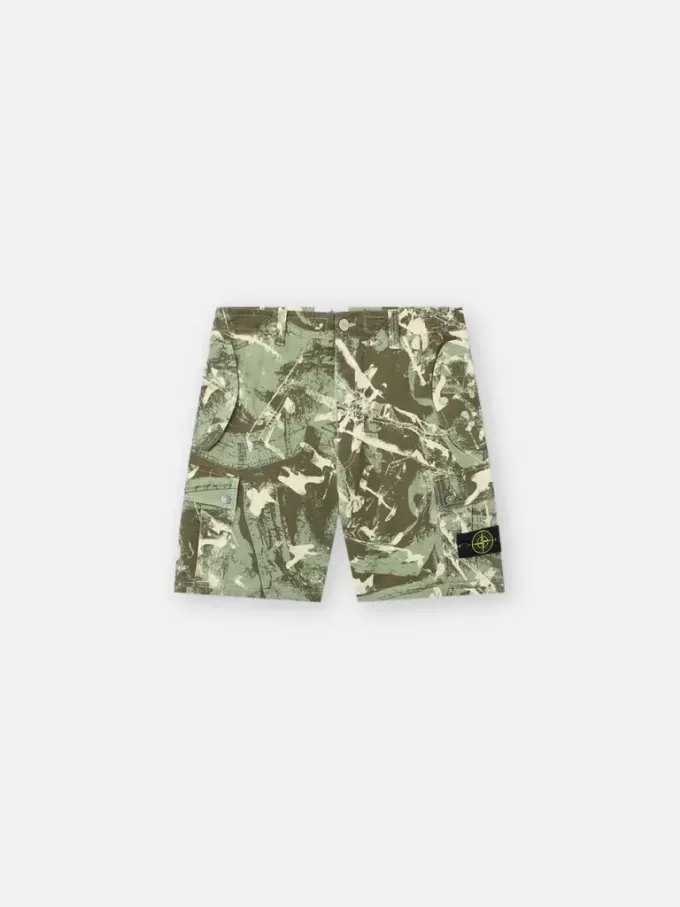 Bermuda cargo confortable avec imprimé camouflage Bermuda cargo confortable avec imprimé camouflage