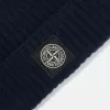 Bonnet avec patch Compass et bord-côte Bonnet avec patch Compass et bord-côte
