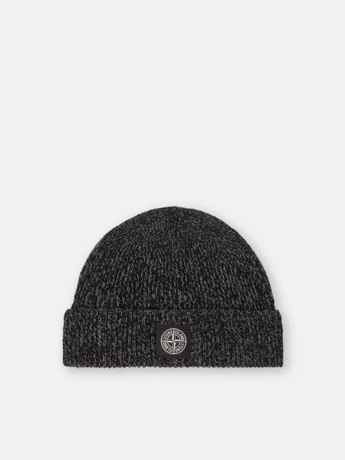 Bonnet avec revêtement réfléchissant et patch Compass Bonnet avec revêtement réfléchissant et patch Compass