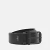 Ceinture avec boucle en métal mat