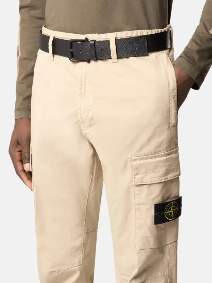 Ceinture avec boucle en métal mat