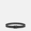 Ceinture avec boucle en métal mat