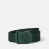 Ceinture à boucle carrée et logo Compass