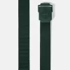 Ceinture à boucle carrée et logo Compass