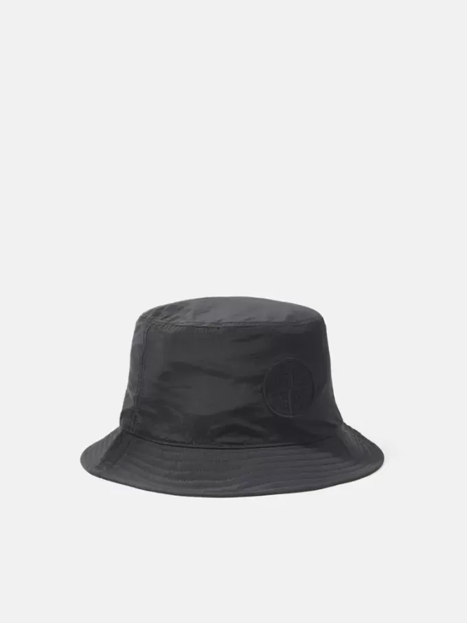 Chapeau bob avec doublure en maille et broderie Compass Chapeau bob avec doublure en maille et broderie Compass