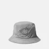Chapeau bob avec doublure en maille et broderie Compass