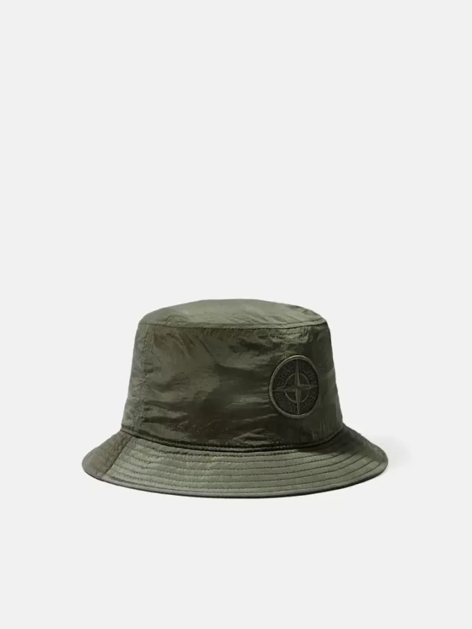 Chapeau bob avec doublure en maille et broderie Compass Chapeau bob avec doublure en maille et broderie Compass
