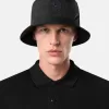 Chapeau bob avec doublure en maille et broderie Compass Chapeau bob avec doublure en maille et broderie Compass