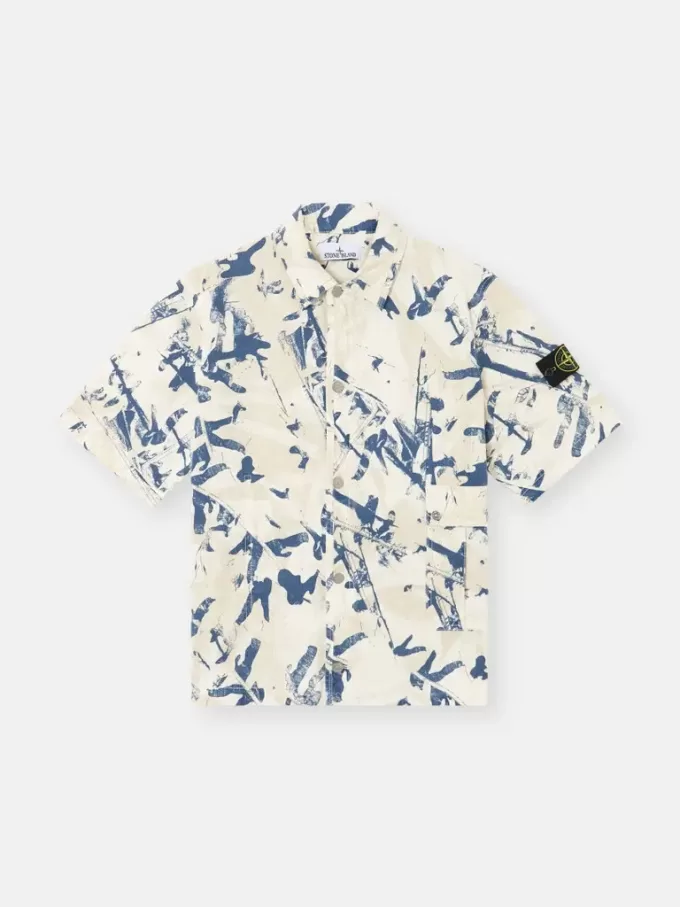 Chemise à manches courtes confortable avec boutons