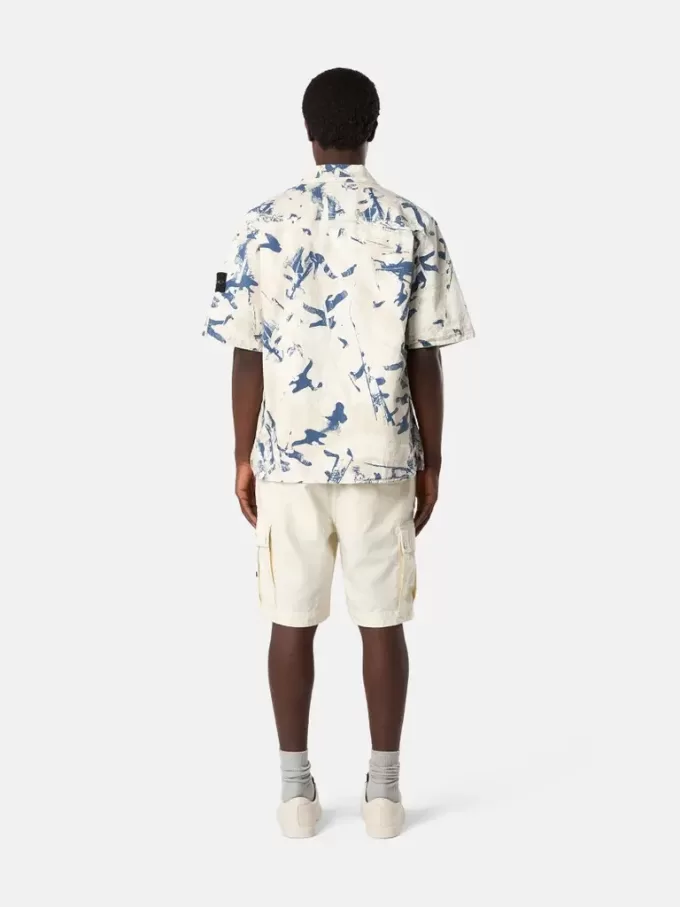 Chemise à manches courtes confortable avec boutons