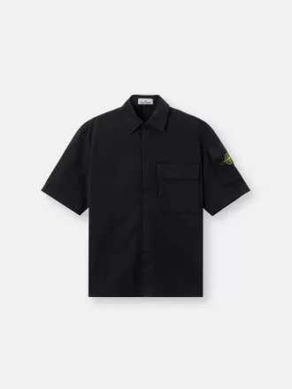 Chemise à manches courtes confortable avec poches poitrine et manches Chemise à manches courtes confortable avec poches poitrine et manches