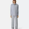 Chemise à manches longues confortable avec poche poitrine boutonnée Chemise à manches longues confortable avec poche poitrine boutonnée