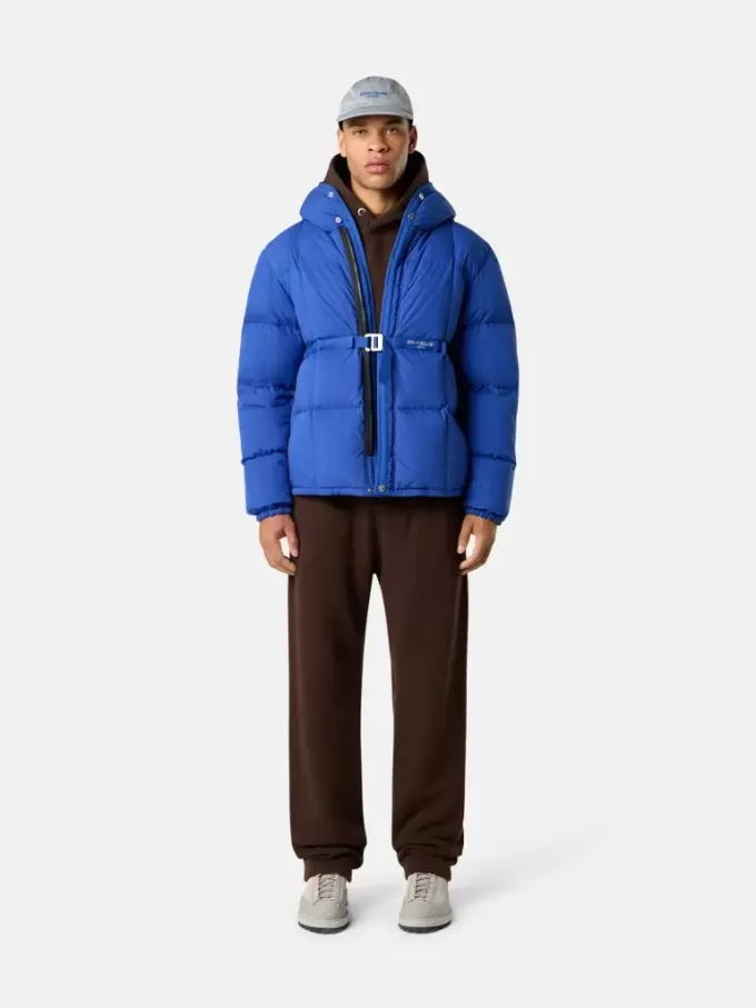 Doudoune à capuche avec poches anti-chute et à boutons-pression Doudoune à capuche avec poches anti-chute et à boutons-pression