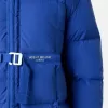 Doudoune à capuche avec poches anti-chute et à boutons-pression Doudoune à capuche avec poches anti-chute et à boutons-pression