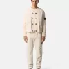 Gilet avec fermeture à boutons et empiècements en caoutchouc Gilet avec fermeture à boutons et empiècements en caoutchouc