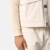 Gilet avec fermeture à boutons et empiècements en caoutchouc Gilet avec fermeture à boutons et empiècements en caoutchouc