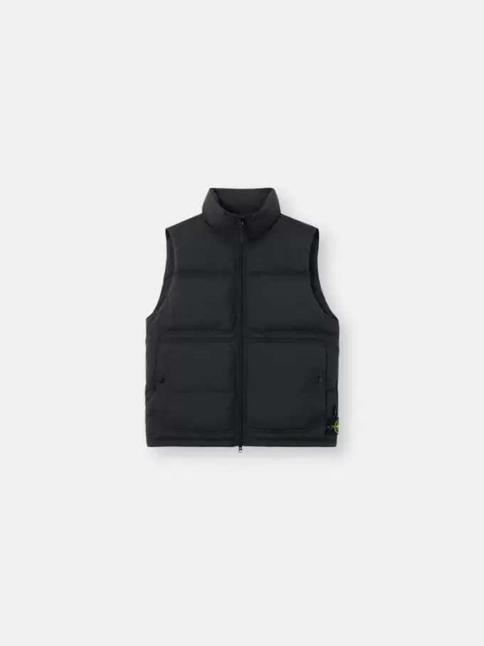 Gilet avec finition déperlante et poches à boutons-pression Gilet avec finition déperlante et poches à boutons-pression