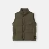 Gilet en duvet coupe-vent avec poches zippées Gilet en duvet coupe-vent avec poches zippées