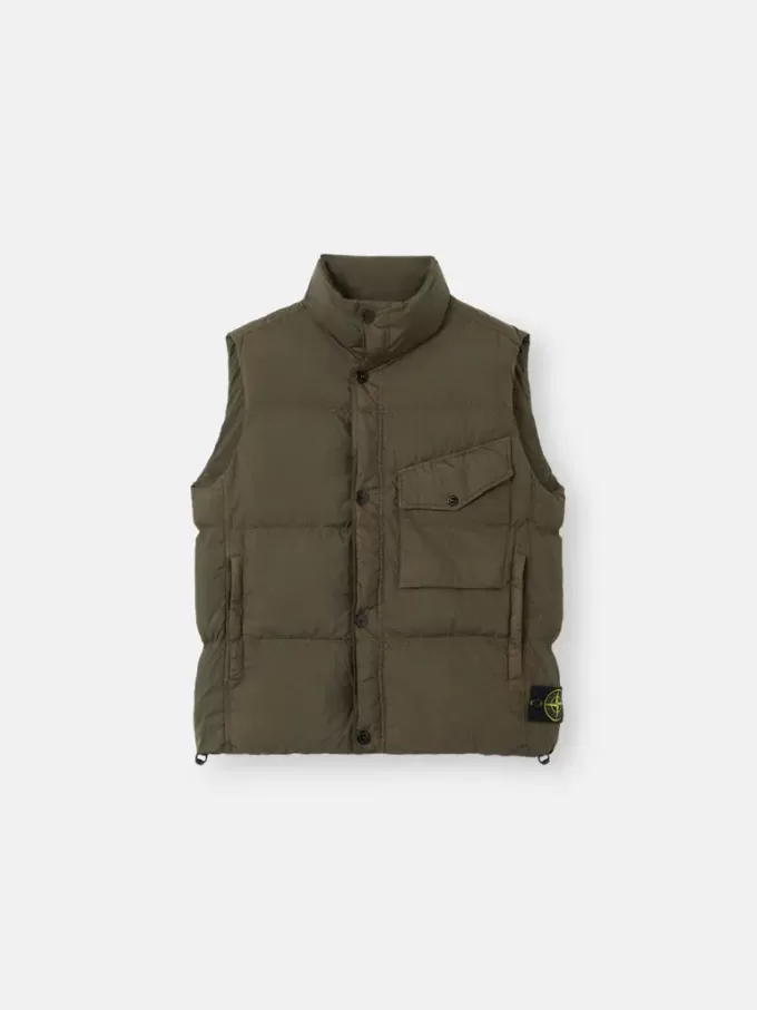 Gilet en duvet coupe-vent avec poches zippées Gilet en duvet coupe-vent avec poches zippées
