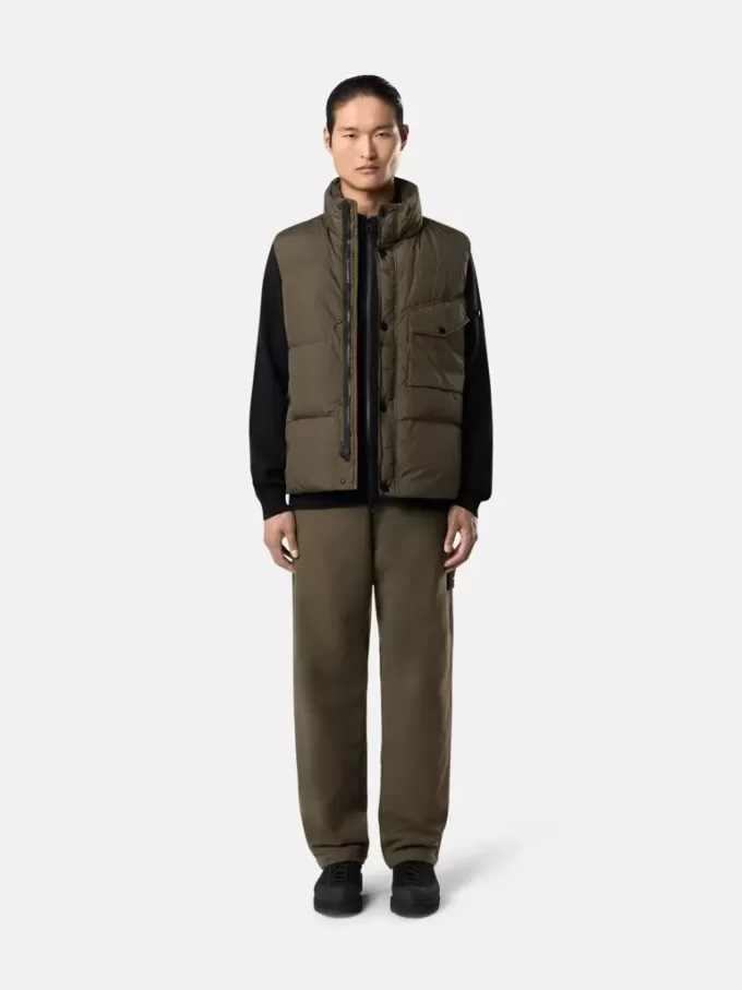 Gilet en duvet coupe-vent avec poches zippées Gilet en duvet coupe-vent avec poches zippées