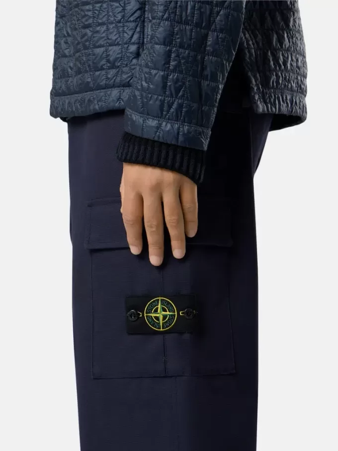 Pantalon cargo ample avec poches et bas à cordon coulissant