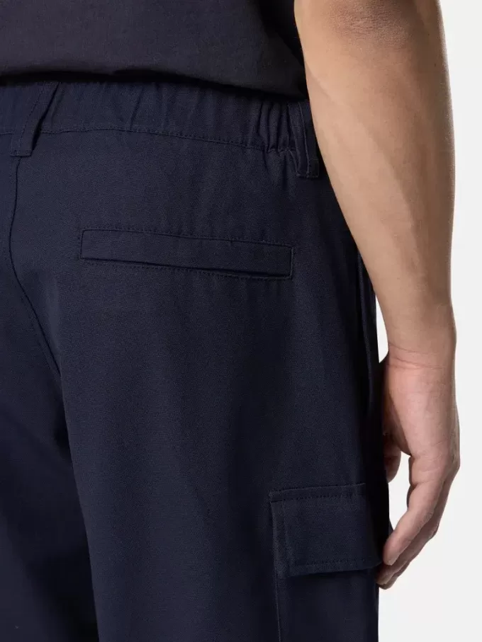 Pantalon cargo ample avec poches et bas à cordon coulissant