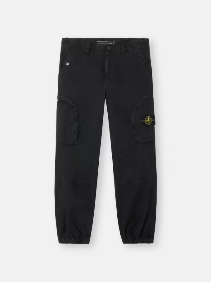 Pantalon cargo coupe classique avec bas des jambes élastiqué Pantalon cargo coupe classique avec bas des jambes élastiqué