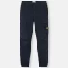 Pantalon cargo coupe regular-tapered avec taille élastiquée Pantalon cargo coupe regular-tapered avec taille élastiquée