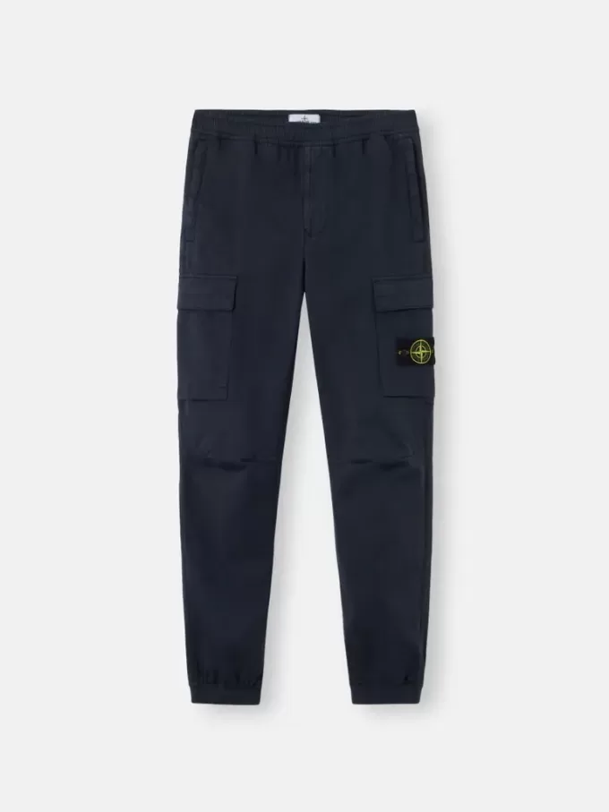 Pantalon cargo coupe regular-tapered avec taille élastiquée Pantalon cargo coupe regular-tapered avec taille élastiquée