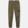 Pantalon cargo coupe regular-tapered avec taille élastiquée Pantalon cargo coupe regular-tapered avec taille élastiquée