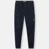Pantalon cargo coupe regular-tapered avec taille élastiquée Pantalon cargo coupe regular-tapered avec taille élastiquée