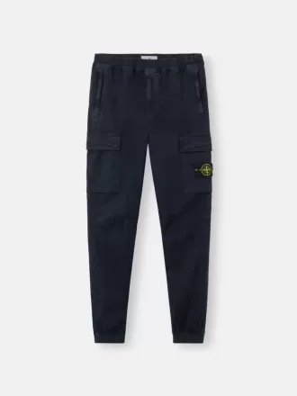 Pantalon cargo coupe regular-tapered avec taille élastiquée Pantalon cargo coupe regular-tapered avec taille élastiquée