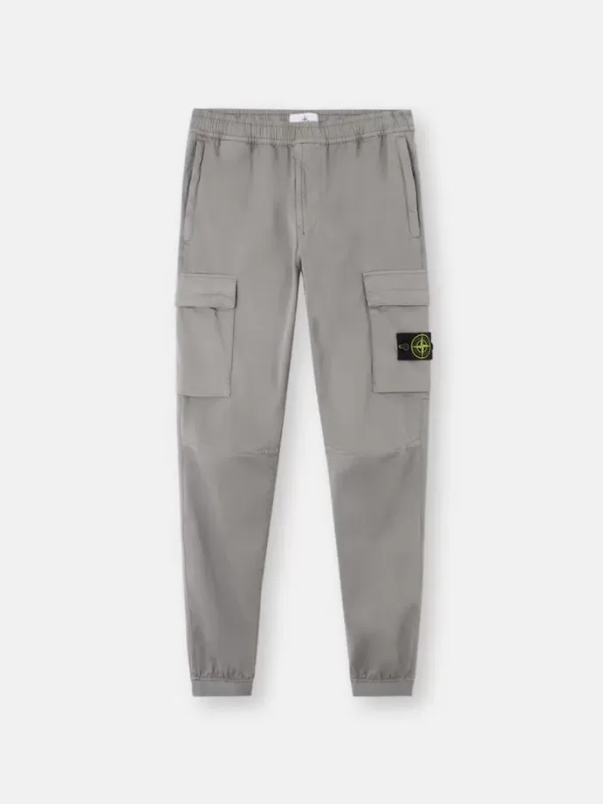 Pantalon cargo coupe regular-tapered avec taille élastiquée Pantalon cargo coupe regular-tapered avec taille élastiquée