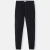 Pantalon cargo coupe regular-tapered avec taille élastiquée Pantalon cargo coupe regular-tapered avec taille élastiquée