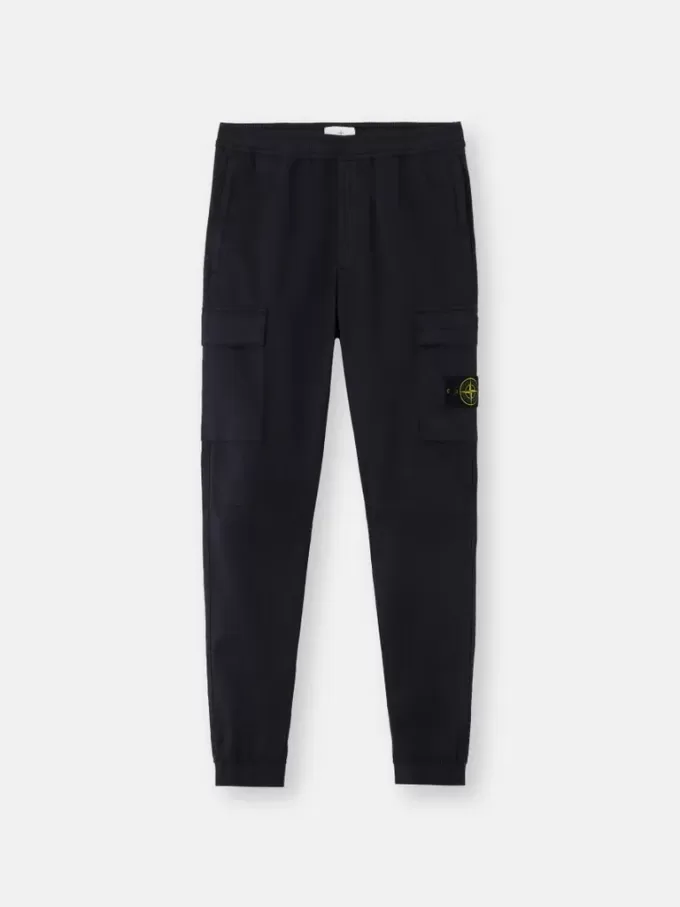 Pantalon cargo coupe regular-tapered avec taille élastiquée Pantalon cargo coupe regular-tapered avec taille élastiquée