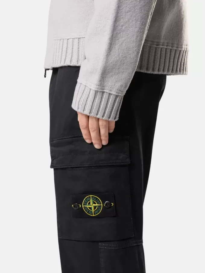 Pantalon cargo coupe regular-tapered avec taille élastiquée Pantalon cargo coupe regular-tapered avec taille élastiquée