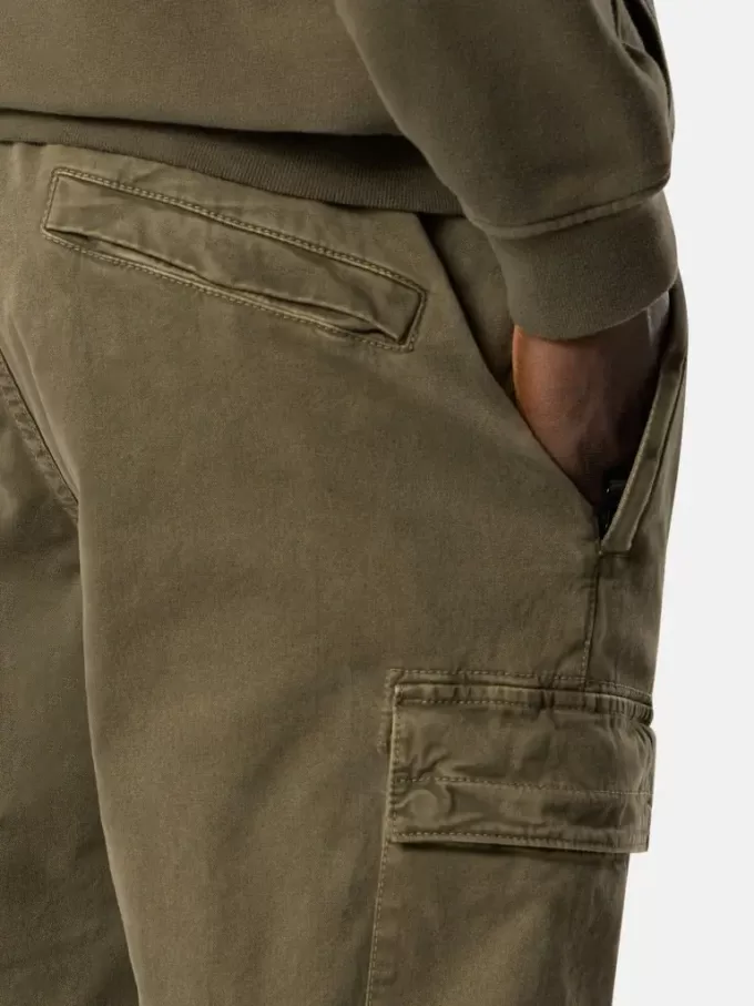 Pantalon cargo coupe regular-tapered avec taille élastiquée Pantalon cargo coupe regular-tapered avec taille élastiquée