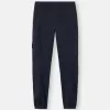 Pantalon cargo coupe regular-tapered avec taille élastiquée Pantalon cargo coupe regular-tapered avec taille élastiquée