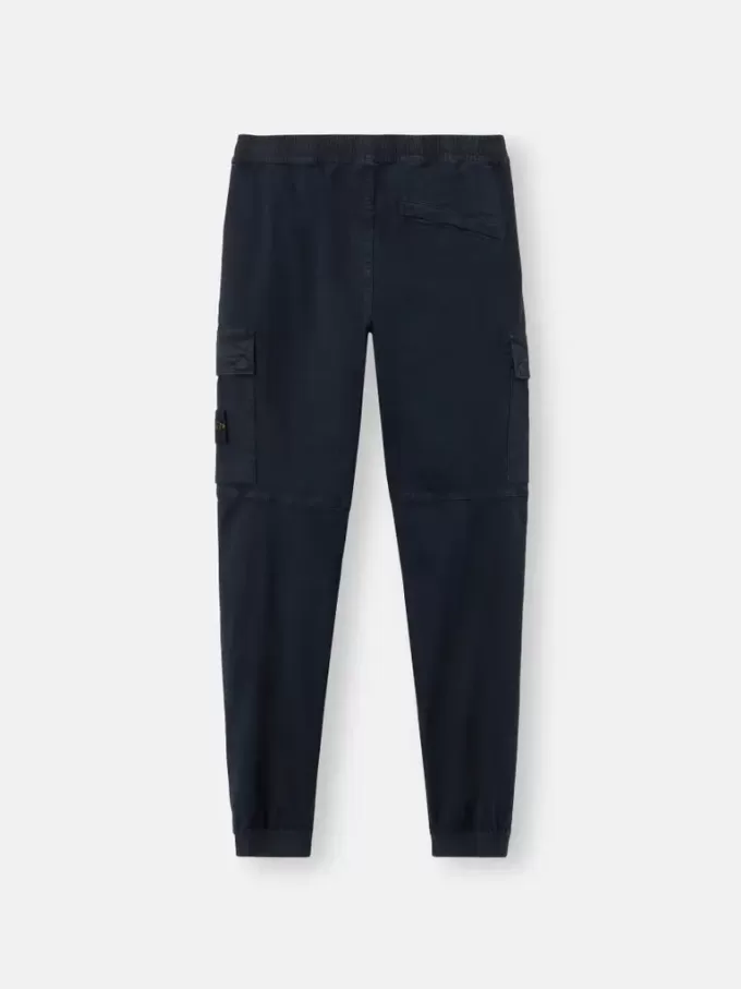 Pantalon cargo coupe regular-tapered avec taille élastiquée Pantalon cargo coupe regular-tapered avec taille élastiquée