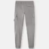 Pantalon cargo coupe regular-tapered avec taille élastiquée Pantalon cargo coupe regular-tapered avec taille élastiquée