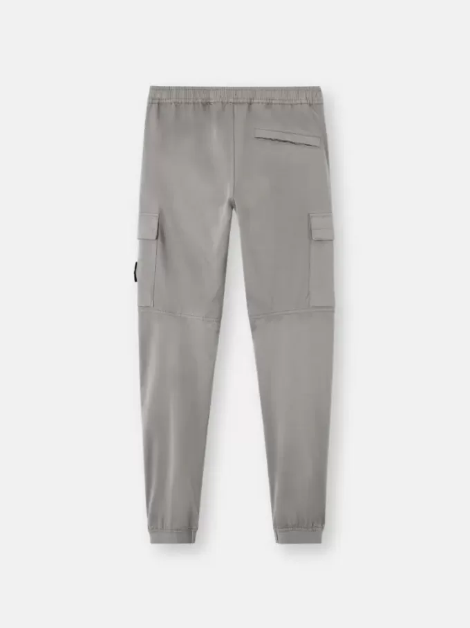 Pantalon cargo coupe regular-tapered avec taille élastiquée Pantalon cargo coupe regular-tapered avec taille élastiquée