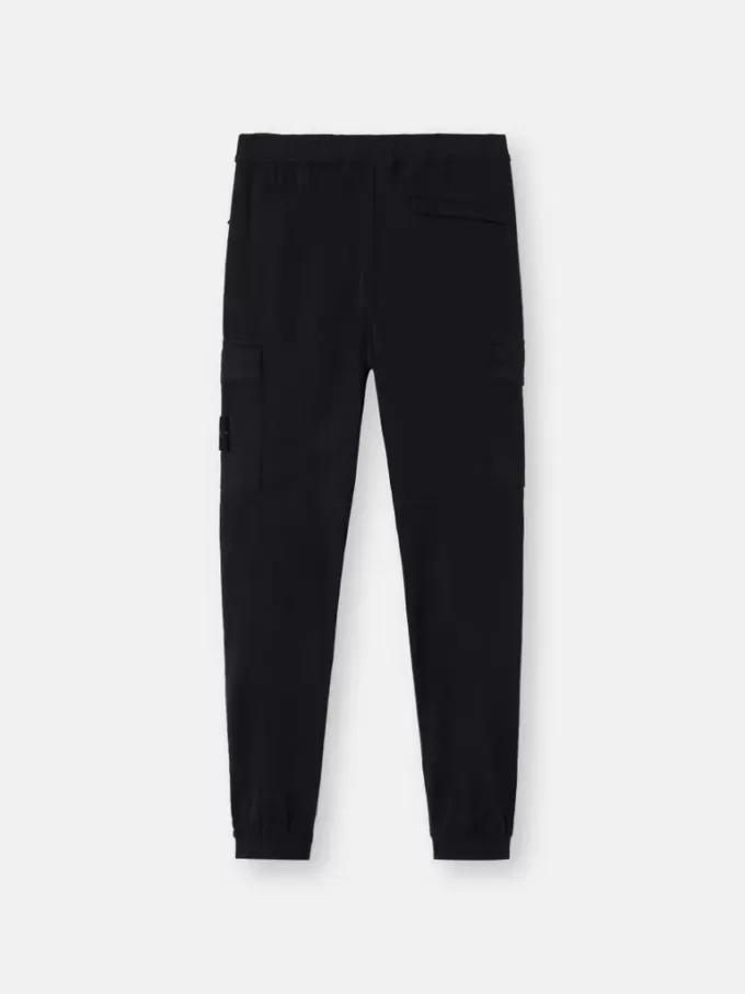 Pantalon cargo coupe regular-tapered avec taille élastiquée Pantalon cargo coupe regular-tapered avec taille élastiquée