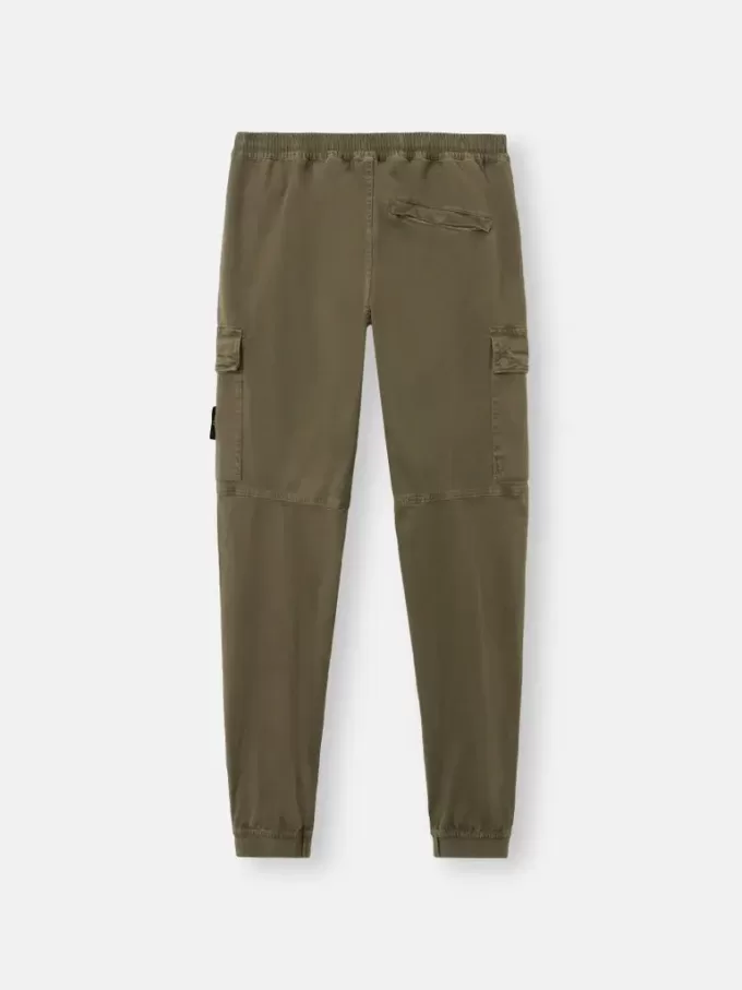 Pantalon cargo coupe regular-tapered avec taille élastiquée Pantalon cargo coupe regular-tapered avec taille élastiquée