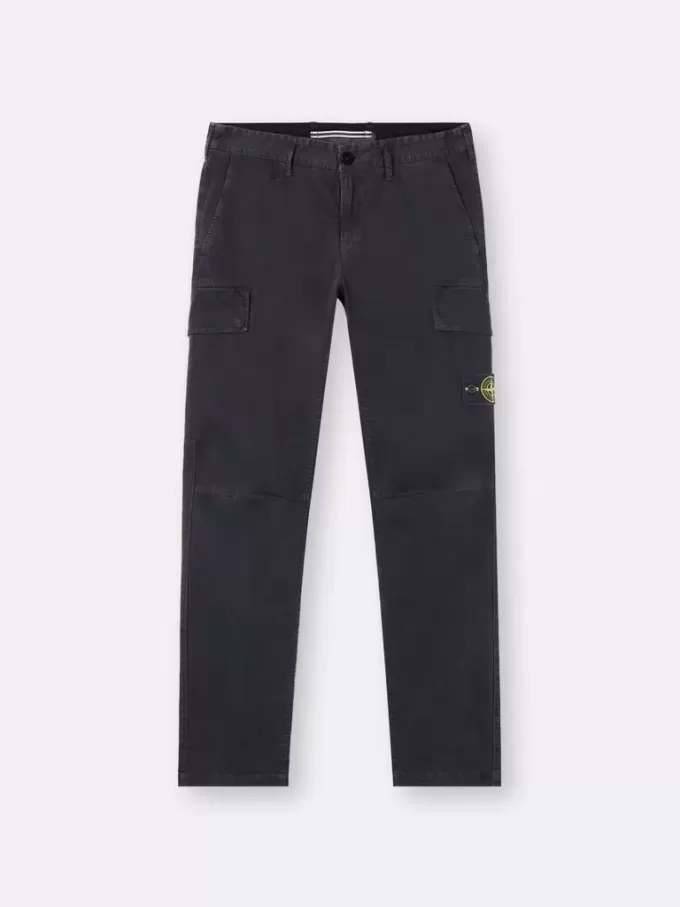 Pantalon cargo skinny avec poches à boutons-pression Pantalon cargo skinny avec poches à boutons-pression