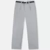 Pantalon chino ample avec ceinture en nylon Pantalon chino ample avec ceinture en nylon