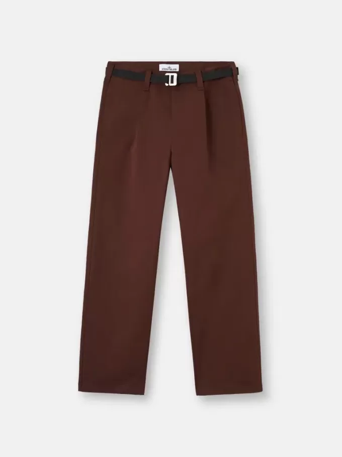 Pantalon chino ample avec ceinture en nylon Pantalon chino ample avec ceinture en nylon